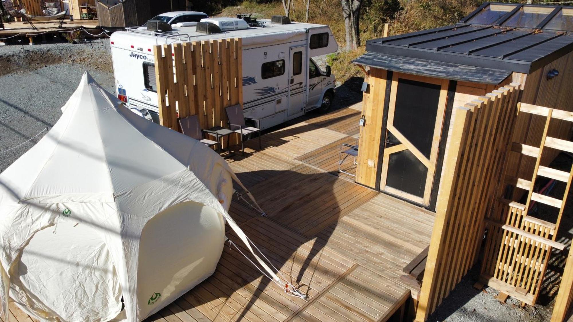 Fuji Dome Glamping Hotel Fujikawaguchiko Exterior photo